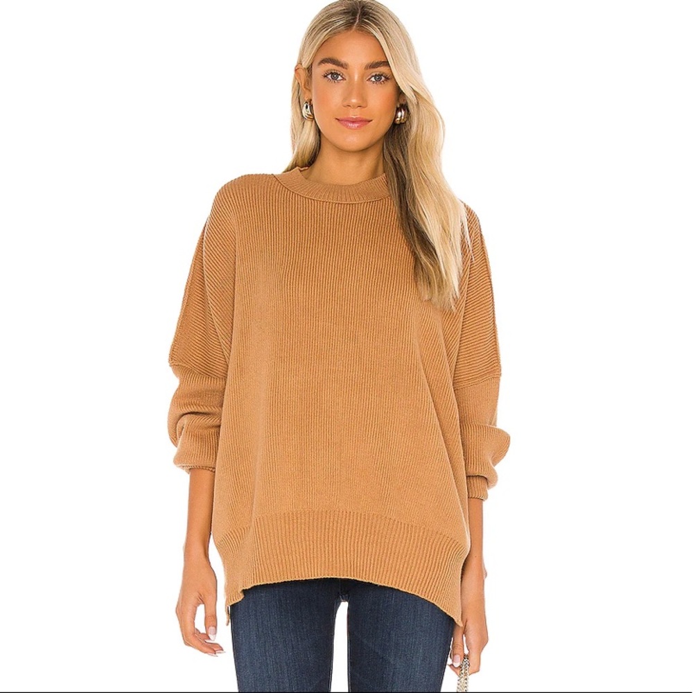 NWOT Free People Easy Street Tunic in Camel